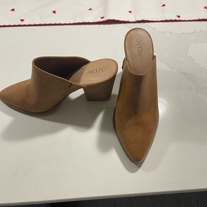 Brand new tan mules from Nordstrom.